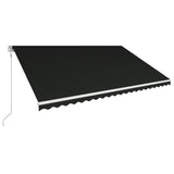 Vidaxl Luifel étend automatiquement l'anthracite de 500 x 300 cm