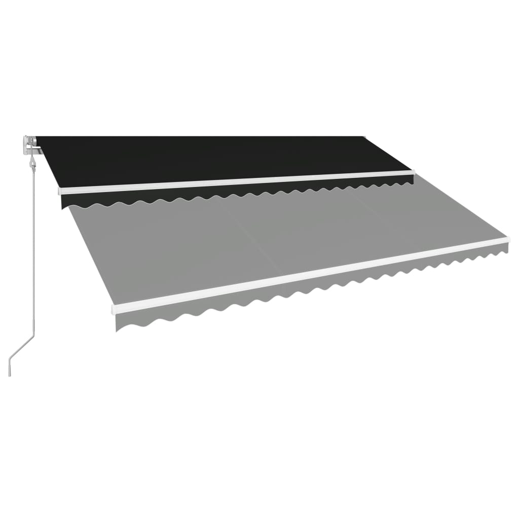 Vidaxl Luifel étend automatiquement l'anthracite de 500 x 300 cm