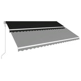 Vidaxl Luifel étend automatiquement l'anthracite de 500 x 300 cm