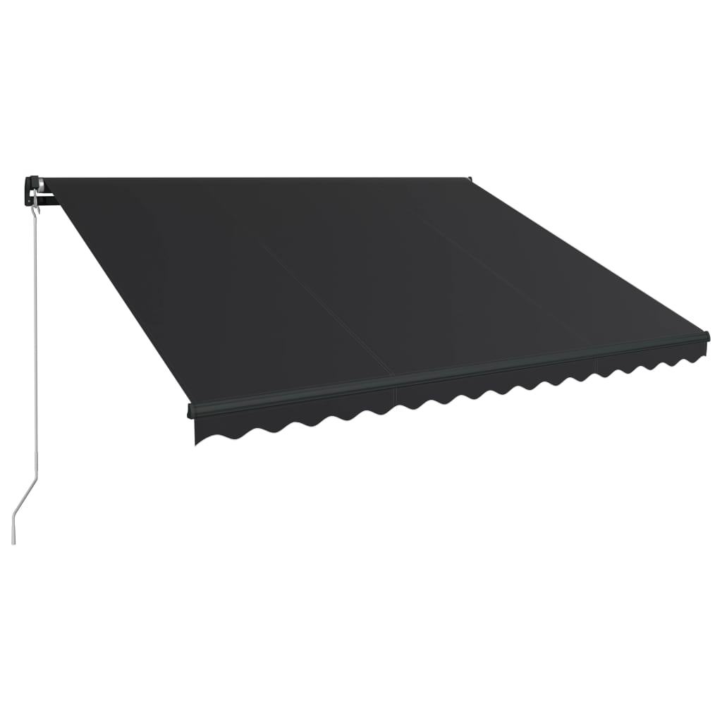 Vidaxl Luifel manually extends 400x300 cm anthracite