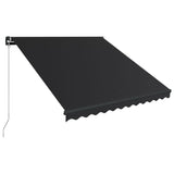 Bidaxl Luifel manuellt utdragbar med LED 300x250 cm Anthracite