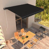 Vidaxl Luifel étend automatiquement l'anthracite de 450x300 cm