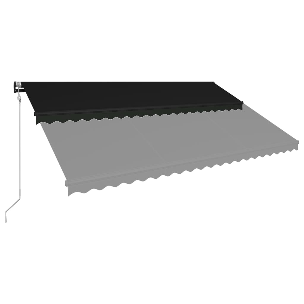 Vidaxl Luifel étend automatiquement l'anthracite de 500 x 300 cm