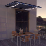 VidaXL Laifel with wind sensor and LED 400x300 cm blue and white