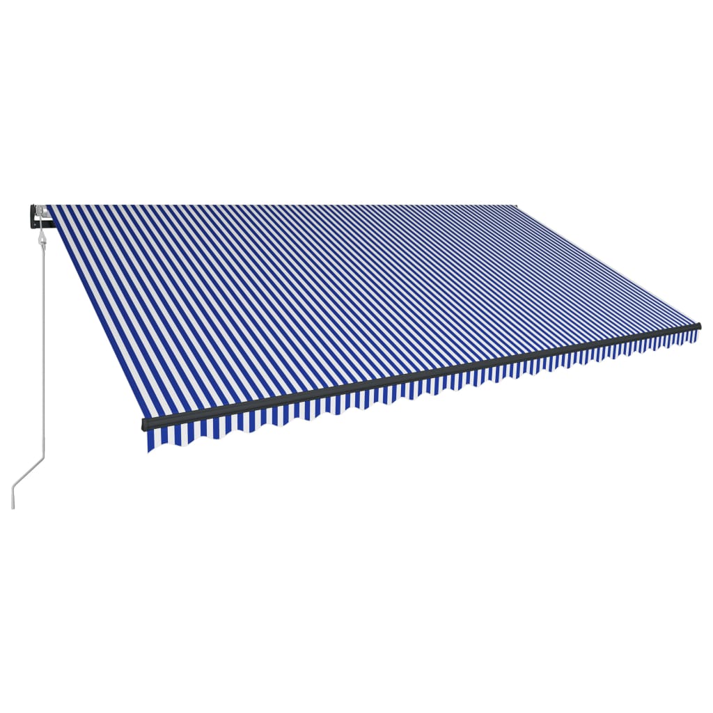 VidaXL Laifel with wind sensor and LED 600x300 cm blue and white