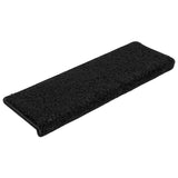 Vidaxl stair mats 15 st 65x21x4 cm black