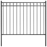 Vidaxl Garden Fence 1,7x1 m en acier noir