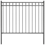 Vidaxl Garden Fence 1.7x1 m de acero negro