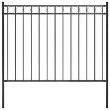 Vidaxl Garden Fence 1,7x1,2 m en acier noir