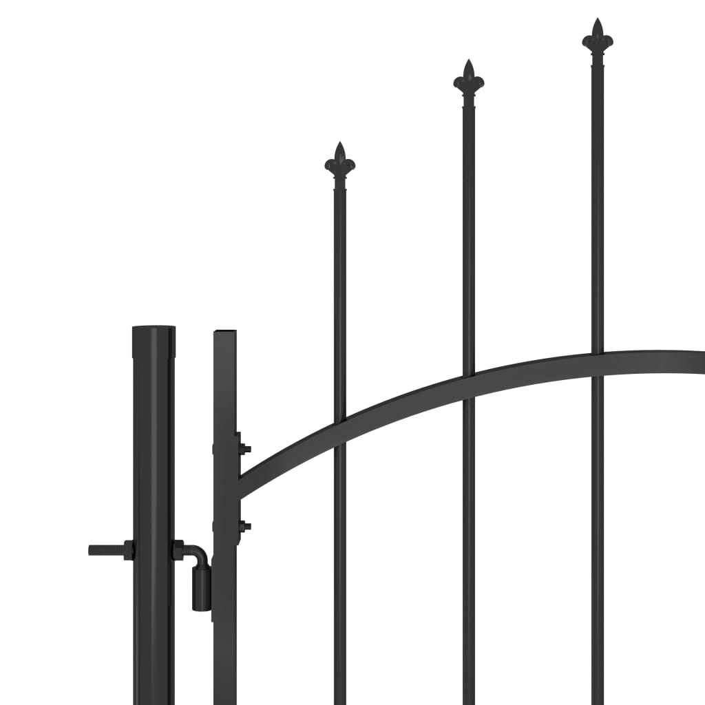 Vidaxl Poort 1x2,2 m stål svart