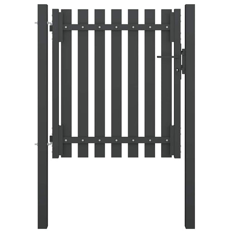 Port vidaxl 1x1,25 m anthracite en acier