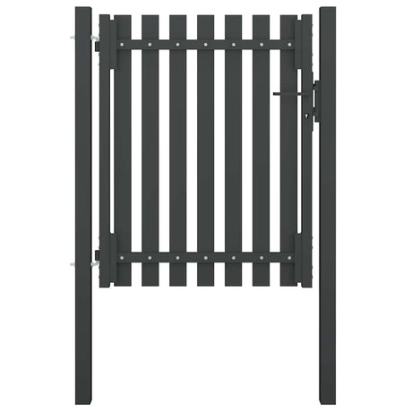 Port vidaxl 1x1,5 m anthracite en acier