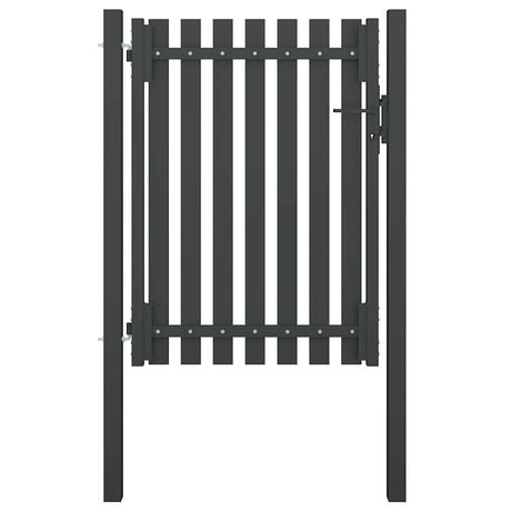 Vidaxl poort 1x1,7 m anthracite en acier