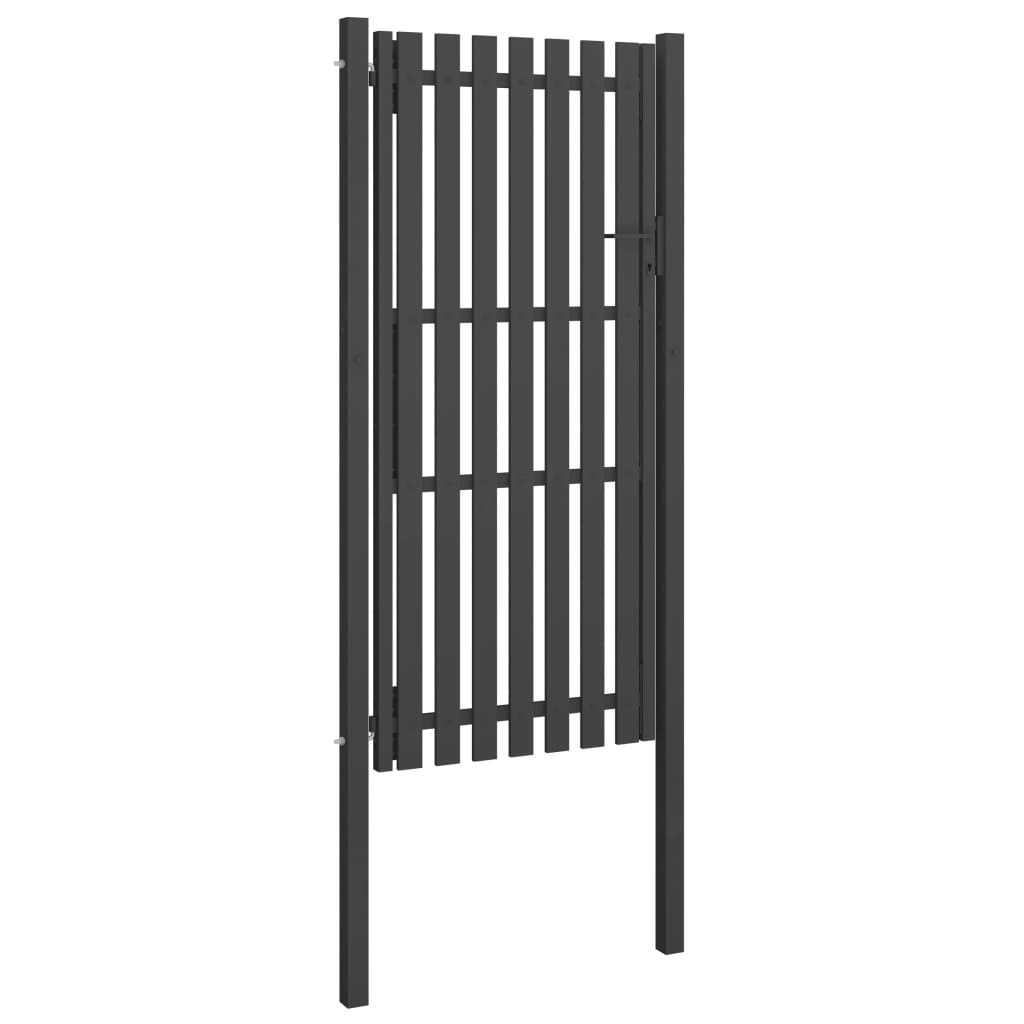 Vidaxl port 1x2.5 m steel anthracite