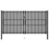 Vidaxl port 4x2.5 m steel anthracite