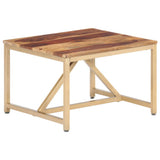 Vidaxl bijzettafel 60x60x40 cm massief hout