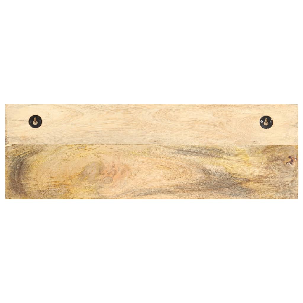 Vidaxl Mauer Mantel Rack 60x15x20 cm faarweg rau Mango Holz