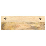 Vidaxl Wall Coat Rack 60x15x20 cm Solid Rough Mango Wood