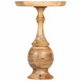 Vidaxl bijzettafel rond 43x43x66 cm massief mangohout