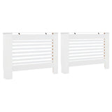 VidaXL Radiatoroments 2 ST 112x19x81.5 cm MDF White