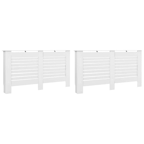 Radiatoroments vidaxl 2 ST 152X19X81.5 cm MDF blanc