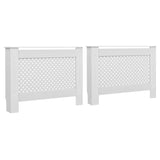 Radiatoroments vidaxl 2 ST 112X19X81.5 cm MDF blanc