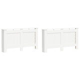 Radiatoroments vidaxl 2 ST 152X19X81.5 cm MDF blanc