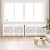 Radiatoroments vidaxl 2 ST 152X19X81.5 cm MDF blanc