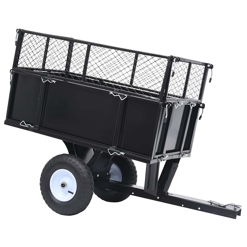 Camion benne Vidaxl pour tondeuses autoportées 150 kg