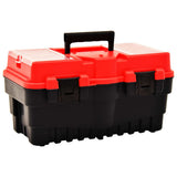 Vidaxxl boîte à outils 462x256x242 mm plastique rouge