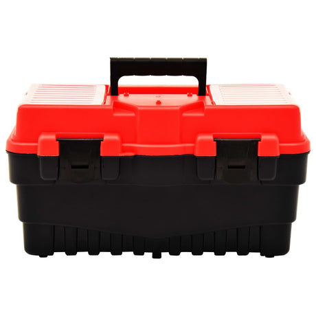 Vidaxxl boîte à outils 462x256x242 mm plastique rouge