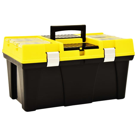 Vidaxxl boîte à outils 595x337x316 mm plastique jaune
