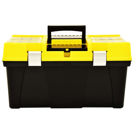 Vidaxxl boîte à outils 595x337x316 mm plastique jaune