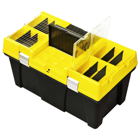Vidaxxl boîte à outils 595x337x316 mm plastique jaune