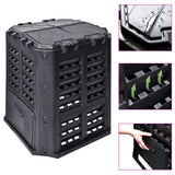 Vidaxx bac à compost 360 l 68,9x68,9x83,9 cm noir