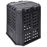 Vidaxl Compost Bin 360 L 68.9x68.9x83.9 cm nero