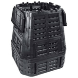 Vidaxx bac à compost 740 l 93,3x93,3x113 cm noir