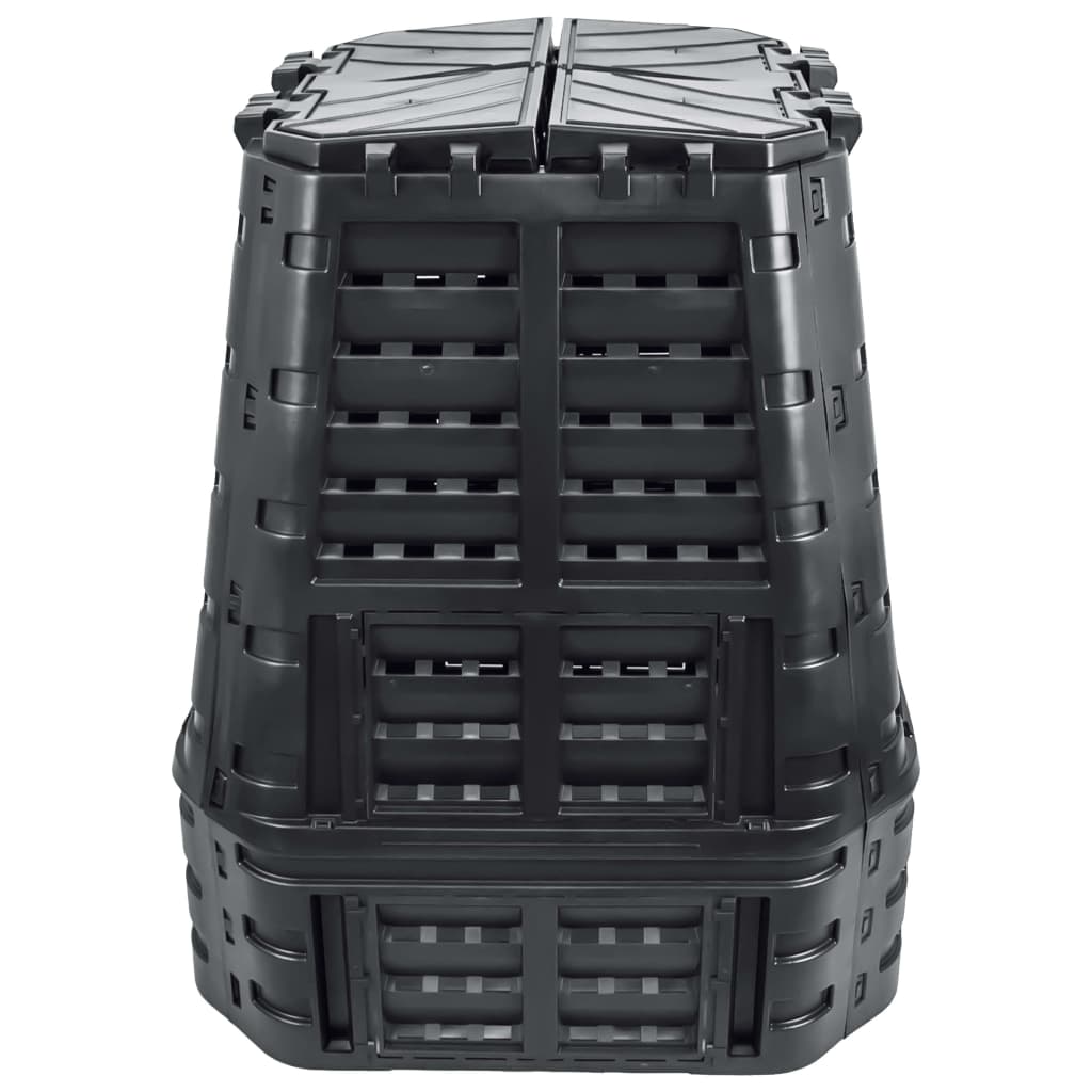 Vidaxx bac à compost 740 l 93,3x93,3x113 cm noir