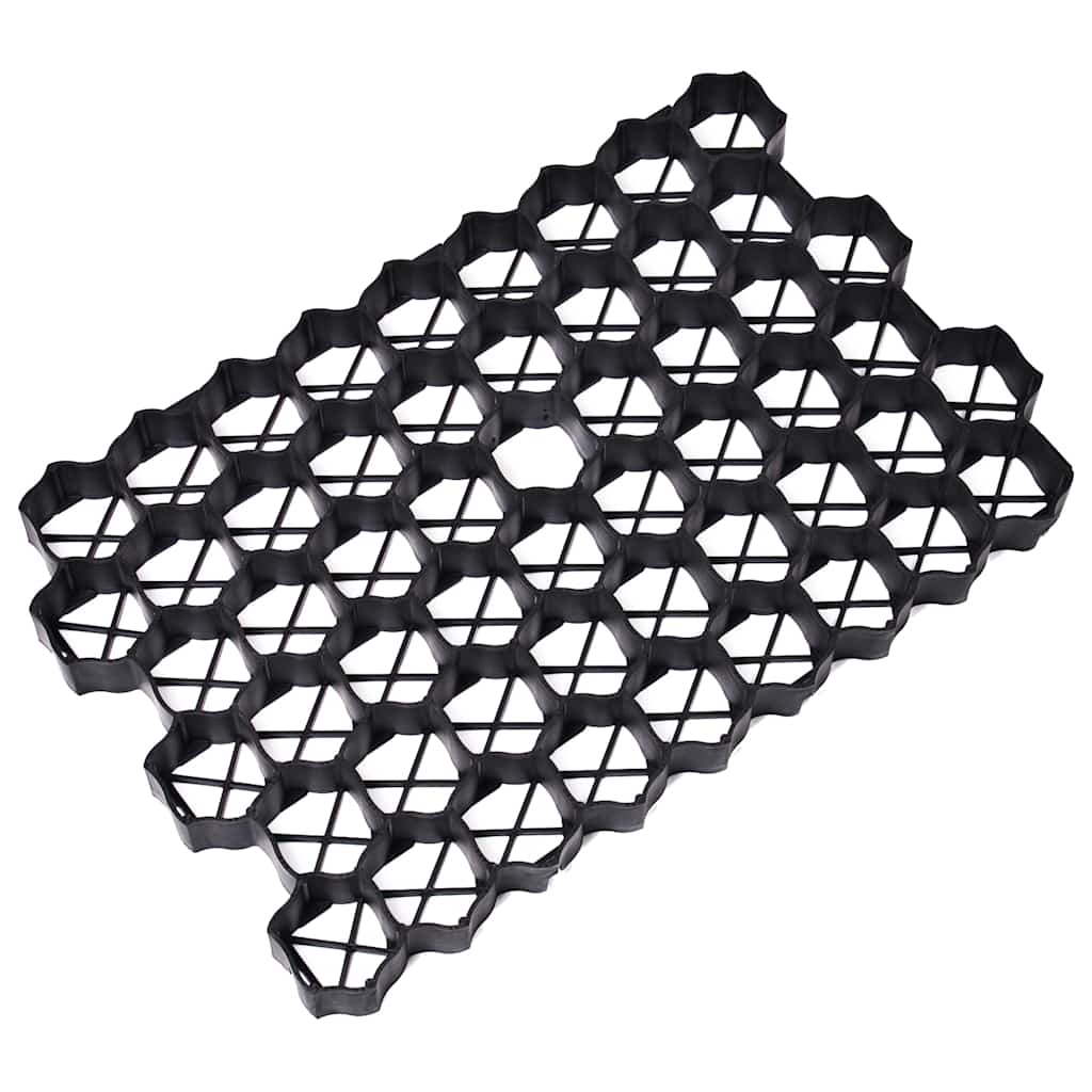 Vidaxxl grilles d'herbe 16 pcs 60x40x3 cm plastique vert