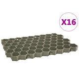 Vidaxl Grass gratings 16 st 60x40x3 cm plastic green