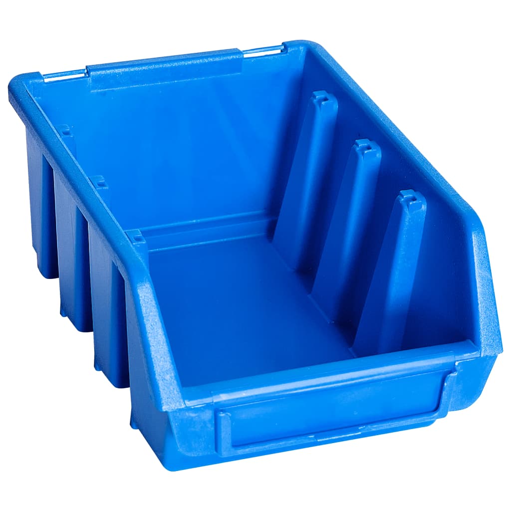 Vidaxl Stapelbakken 20 st plastique bleu