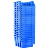 VidaXL Stapelbakken 20 St Plastic Blue