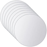 Vidaxl 16 st miroir carreaux de verre rond