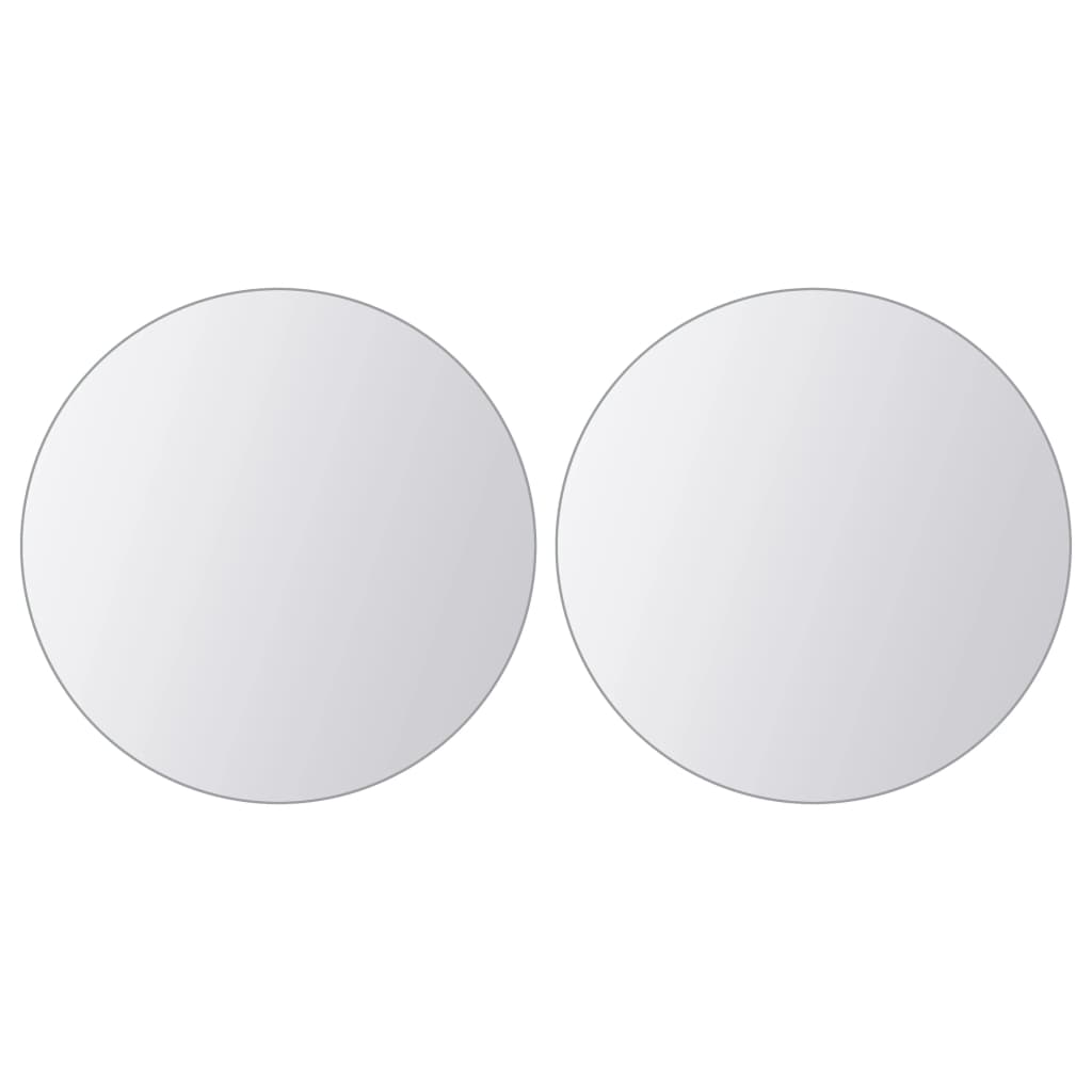 Vidaxl 16 st miroir carreaux de verre rond