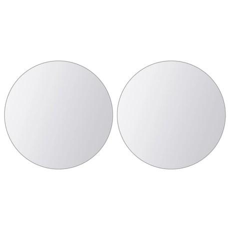 Vidaxl 16 st miroir carreaux de verre rond