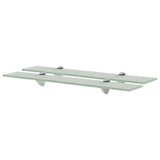 Vidaxl schappen zwevend 2 st 60x10 cm 8 mm glas