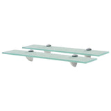 Vidaxl schappen zwevend 2 st 50x20 cm 8 mm glas
