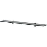 Vidaxl schappen zwevend 2 st 80x20 cm 8 mm glas