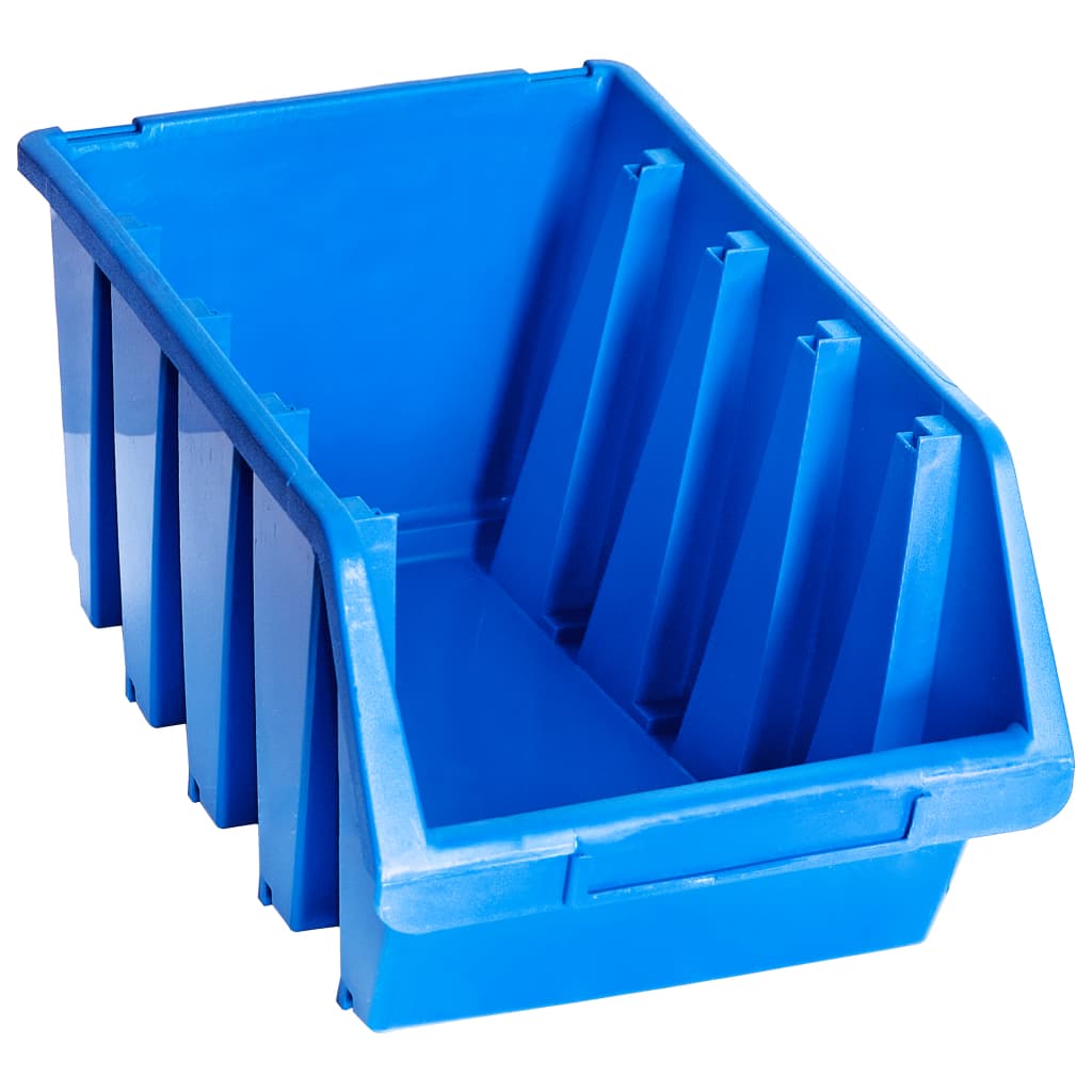 Vidaxl Stapelbakken 14 st plastique bleu