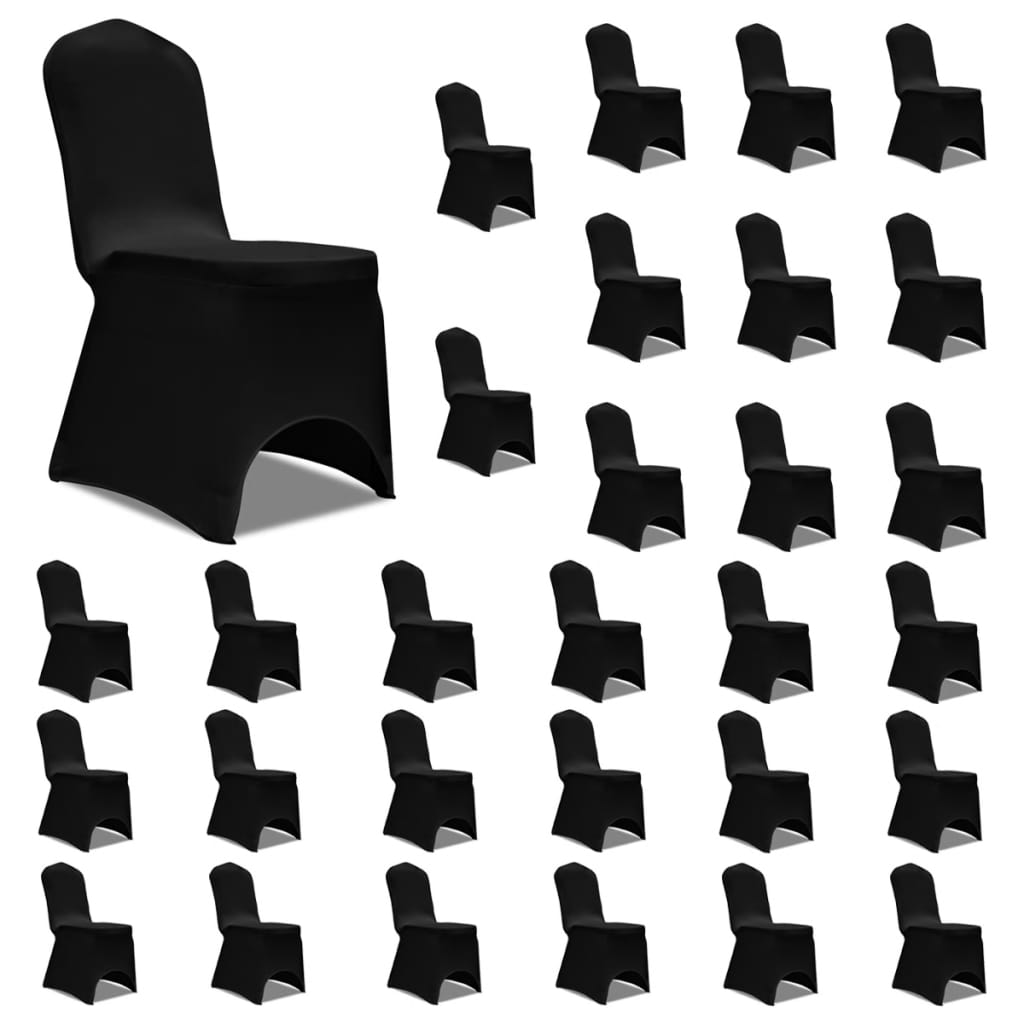 VidaXL Seat Covers Stretch 30 St Black